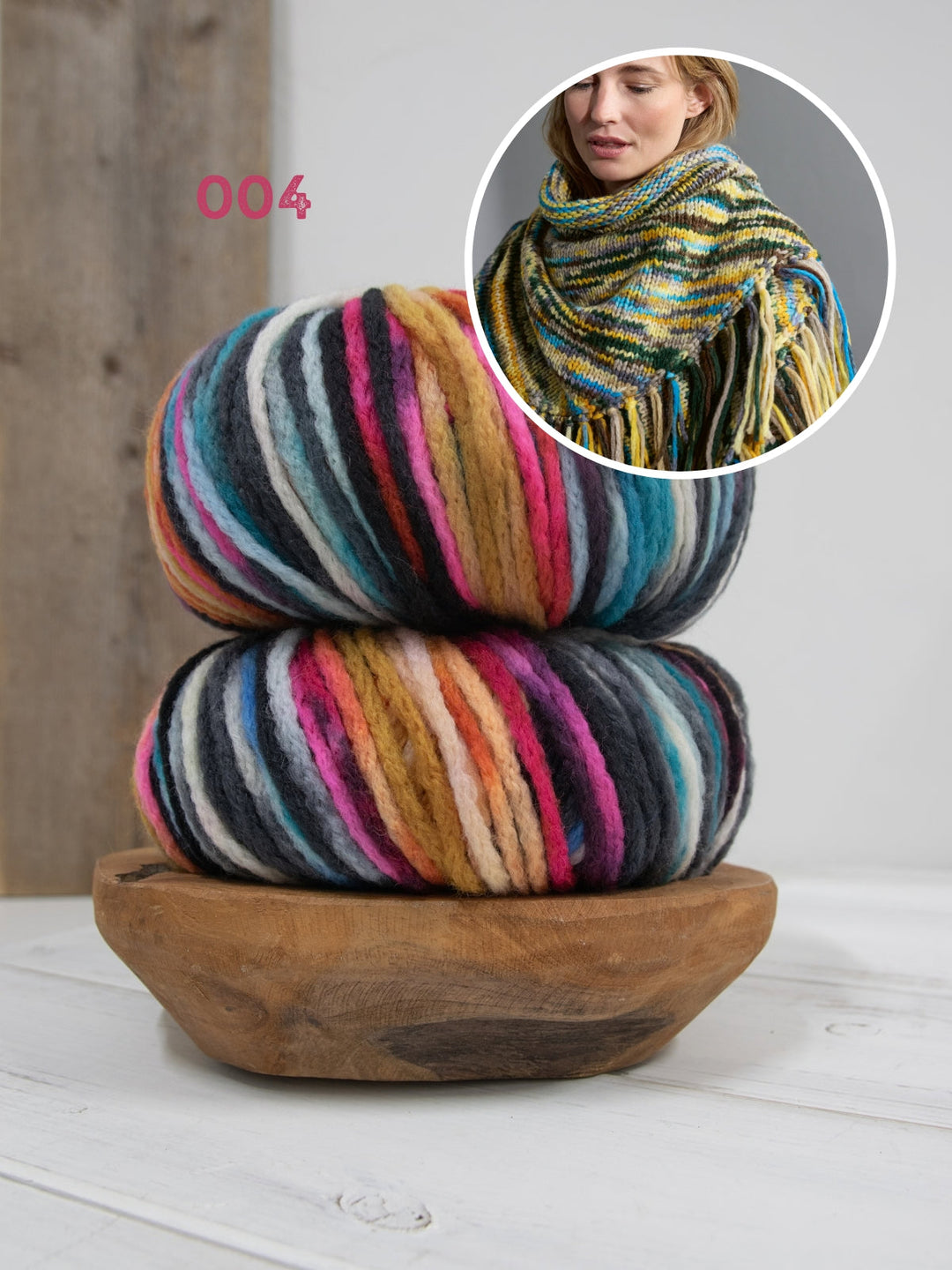 Strickpaket Crazy Dreieckstuch