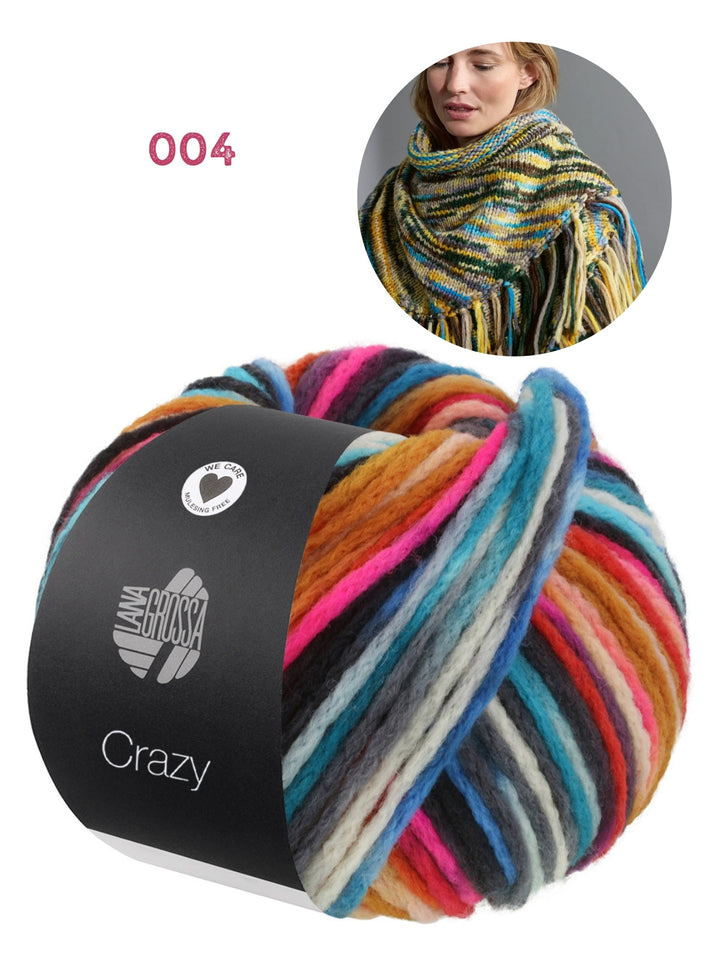 Strickpaket Crazy Dreieckstuch