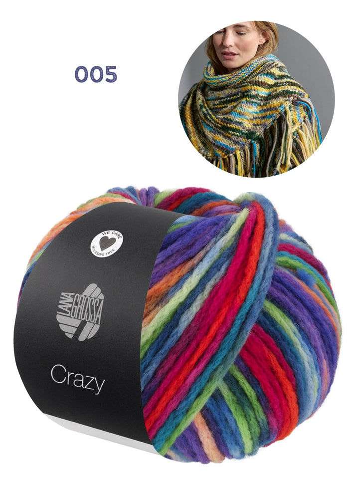 Strickpaket Crazy Dreieckstuch