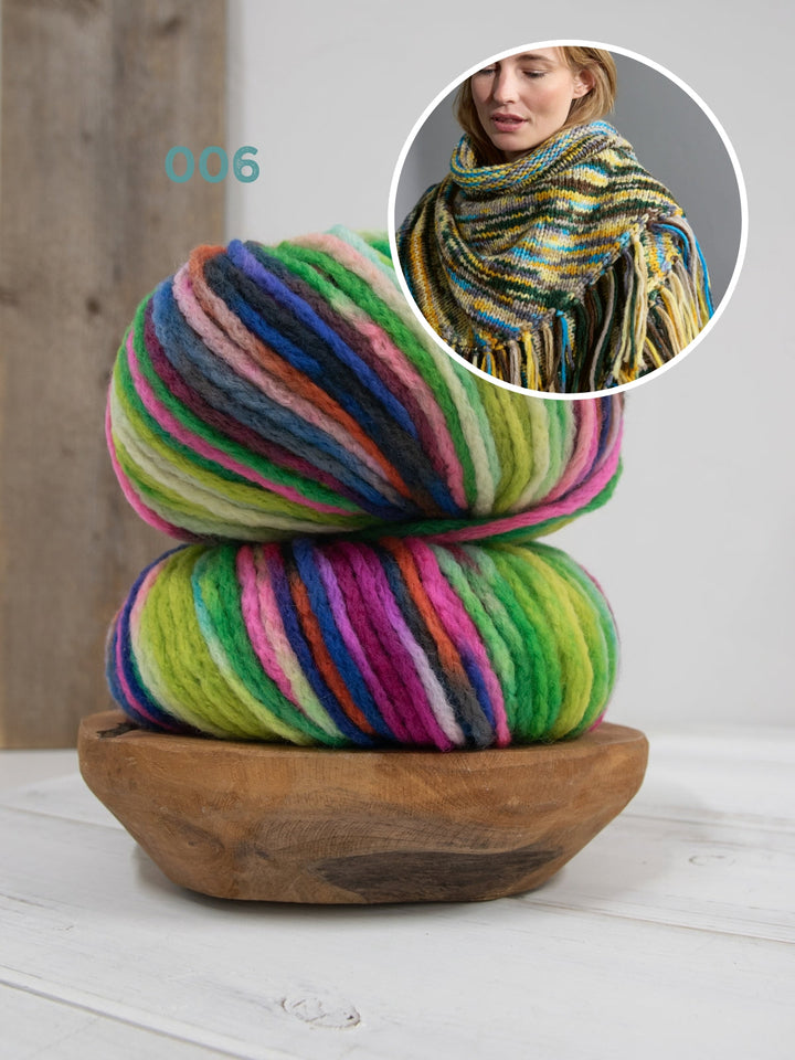 Strickpaket Crazy Dreieckstuch