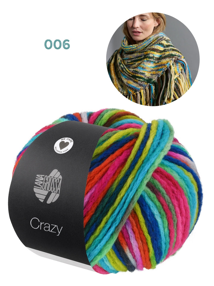 Strickpaket Crazy Dreieckstuch