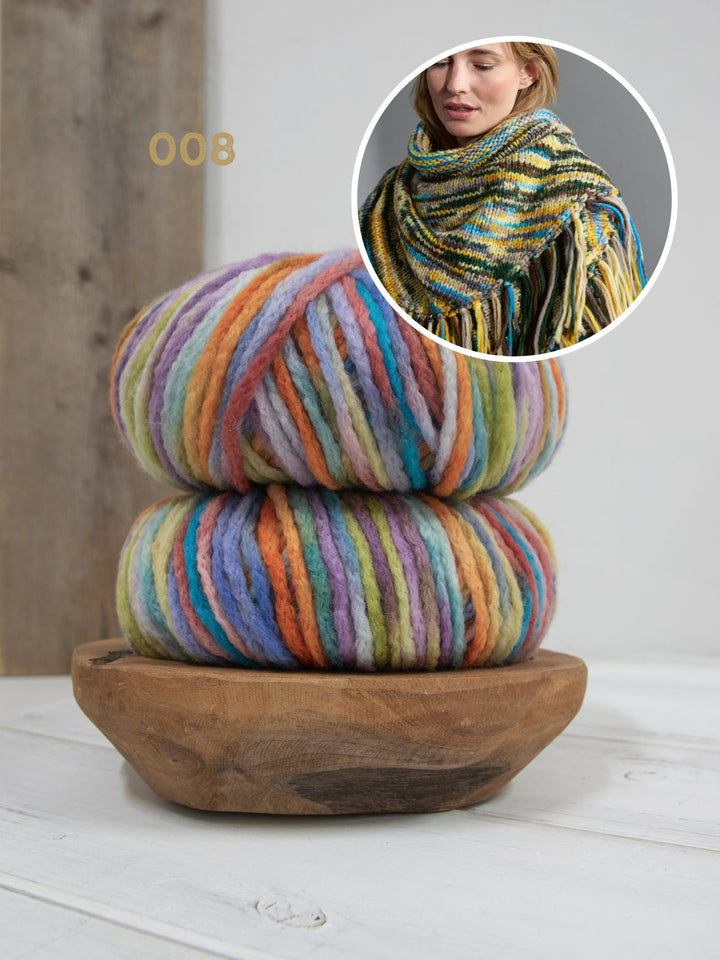 Strickpaket Crazy Dreieckstuch