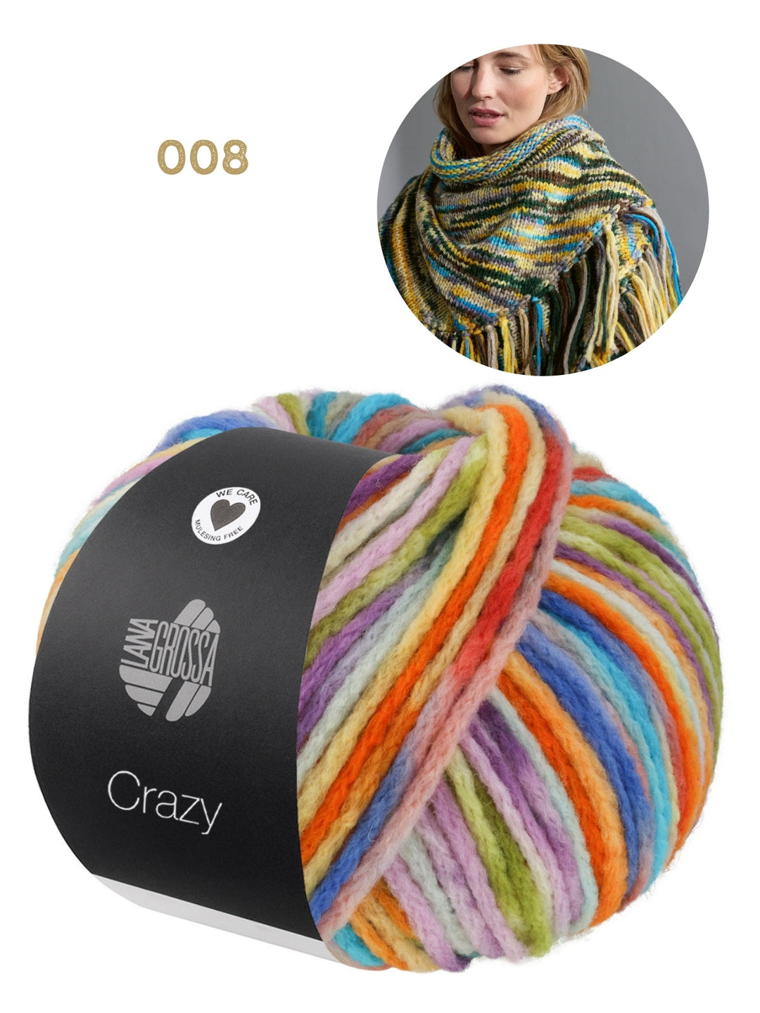 Strickpaket Crazy Dreieckstuch