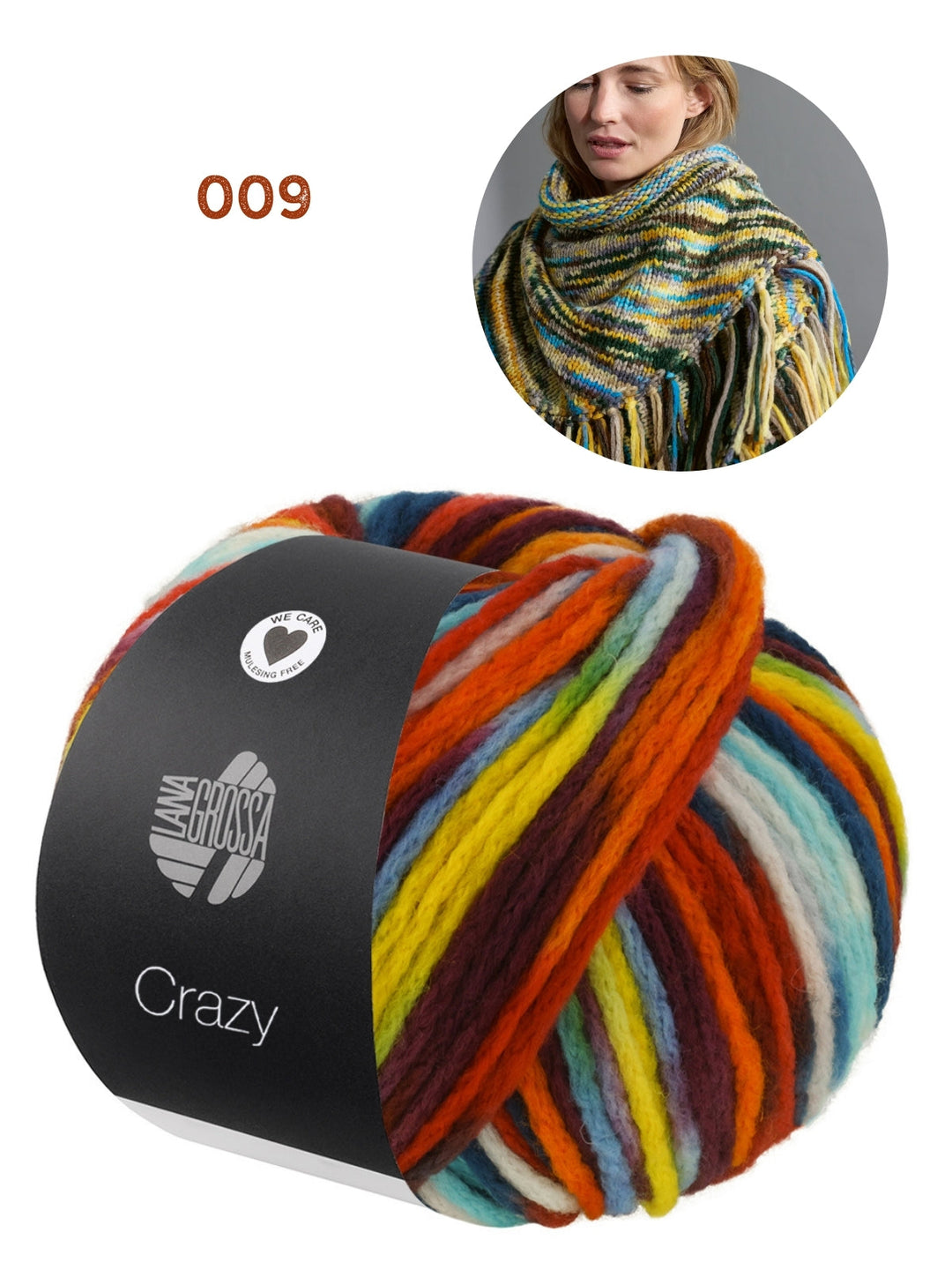 Strickpaket Crazy Dreieckstuch