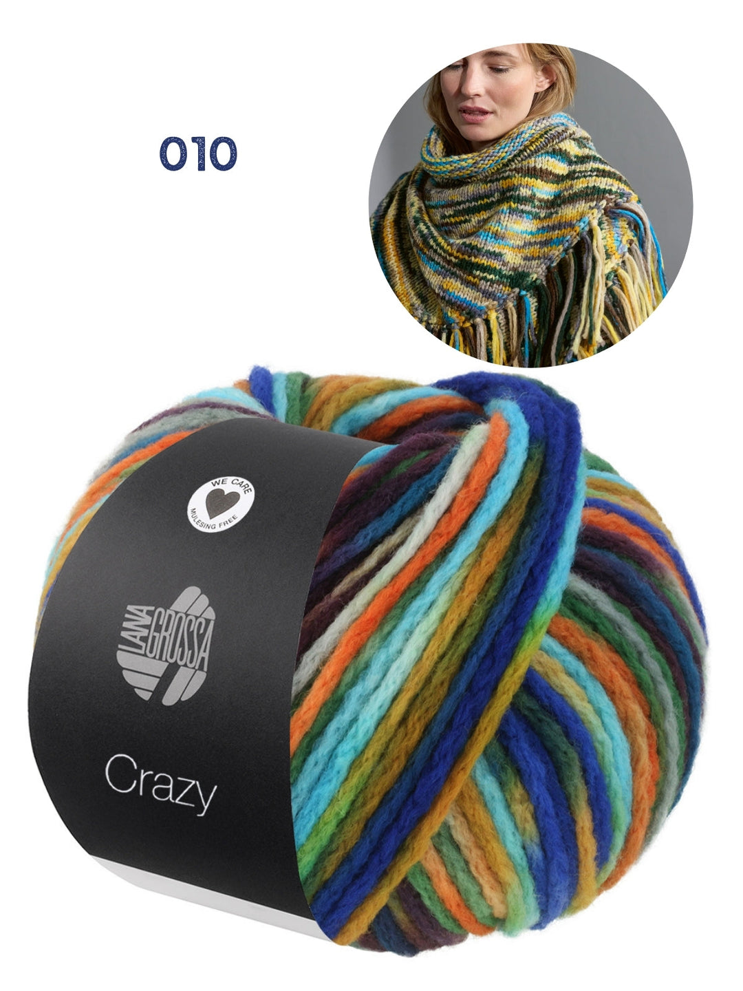 Strickpaket Crazy Dreieckstuch