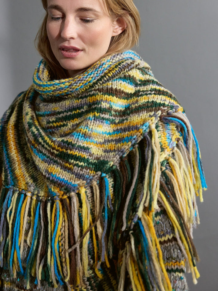 Strickpaket Crazy Dreieckstuch
