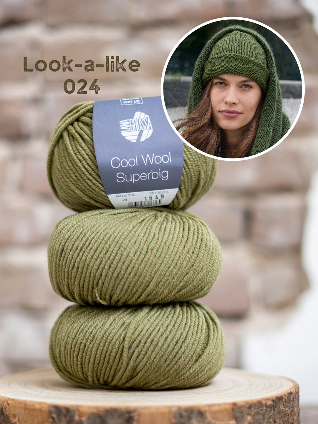 Strickpaket Cool Wool Superbig Mütze