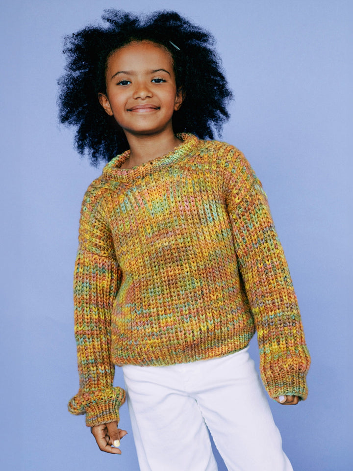 Strickpaket Cool Merino Big Color Pullover - Kids