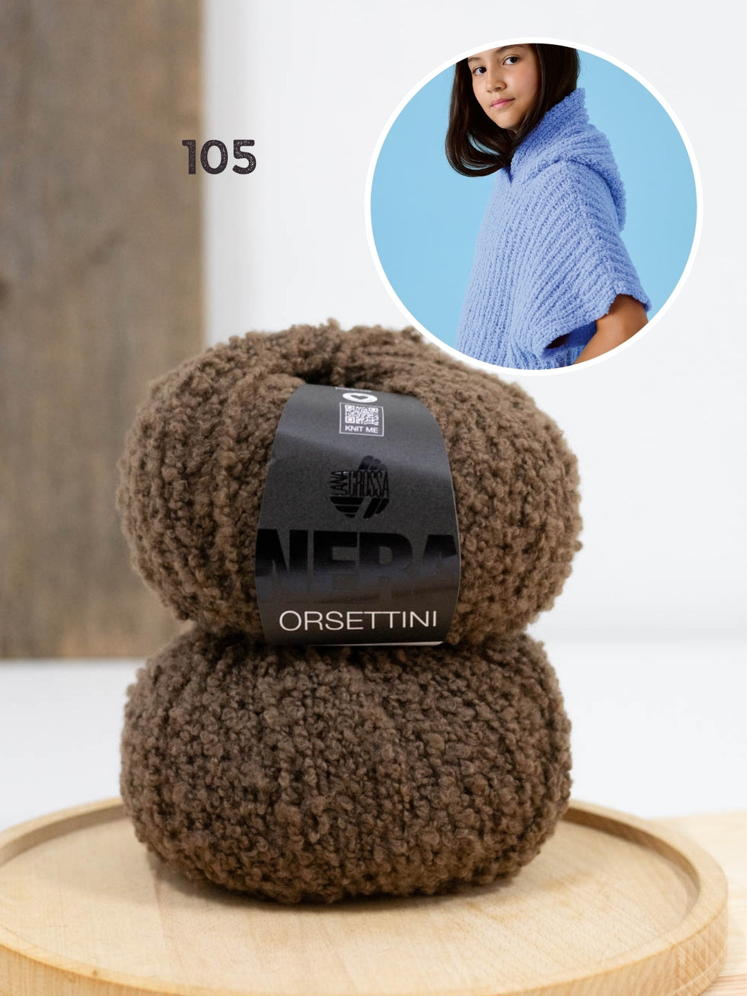 Strickpaket Orsettini Hoodie-Pullunder