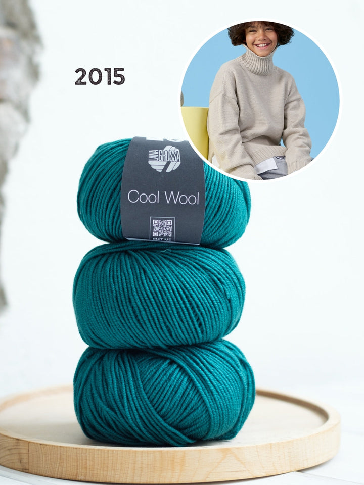 Strickpaket Cool Wool Rollkragenpullover