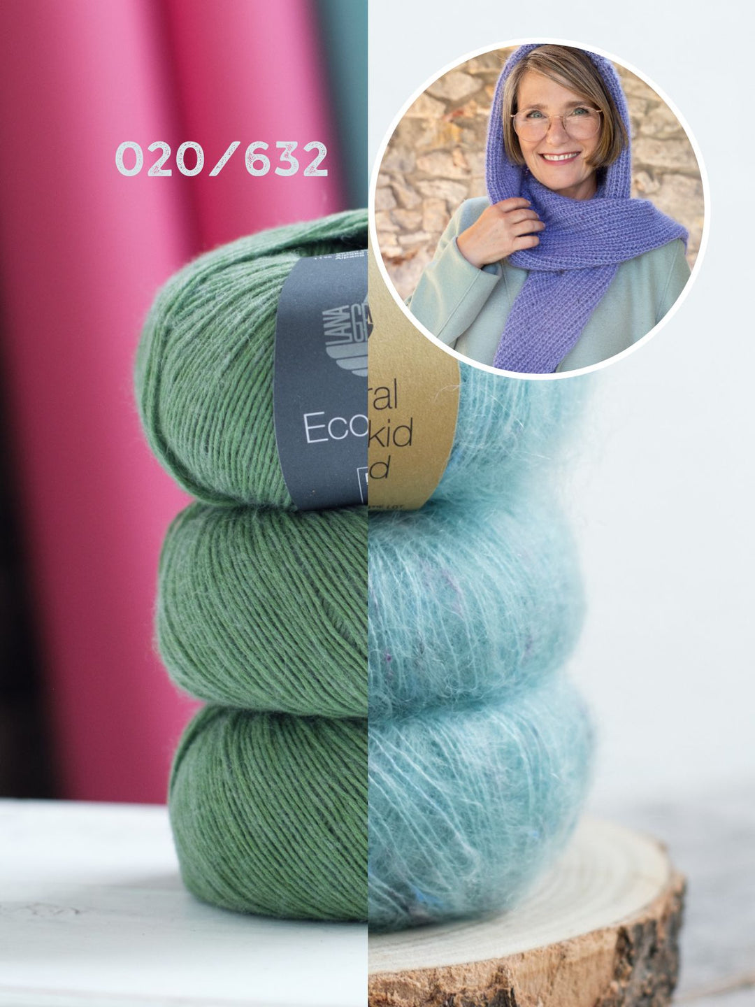 Strickpaket Cappuccio Kapuzenschal