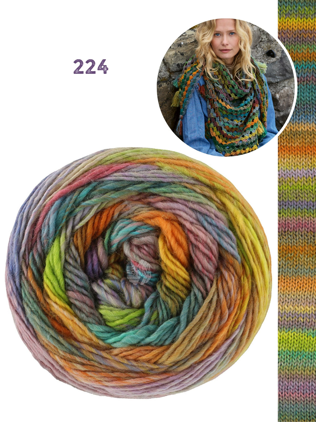 Häkelpaket Colorissimo Dreieckstuch