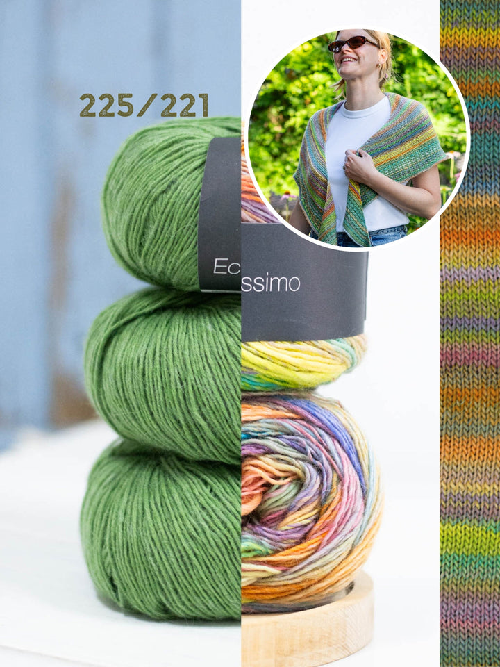 Strickpaket Colorissimo Ecopuno Dreieckstuch