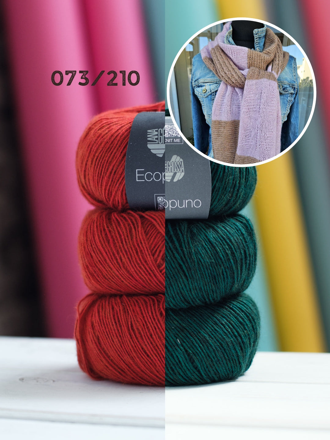 Strickpaket Lizas Cashmere Scarf - Ecopuno