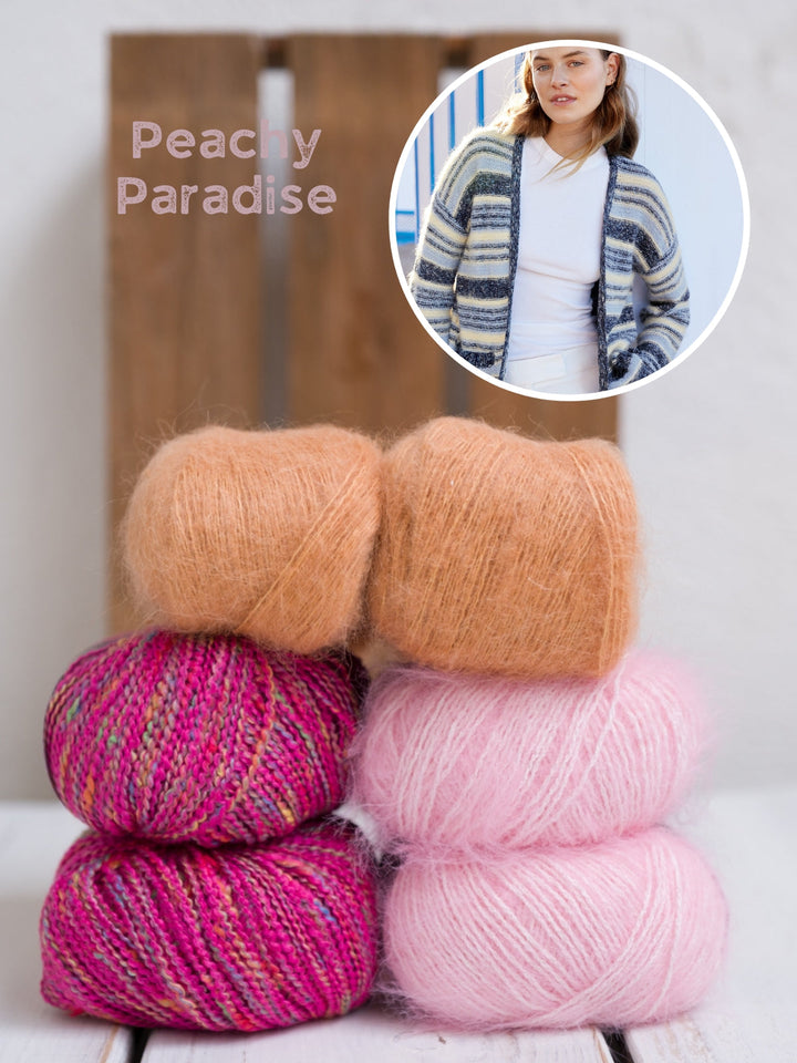 Strickpaket Maglia Setasuri Finito Streifenjacke