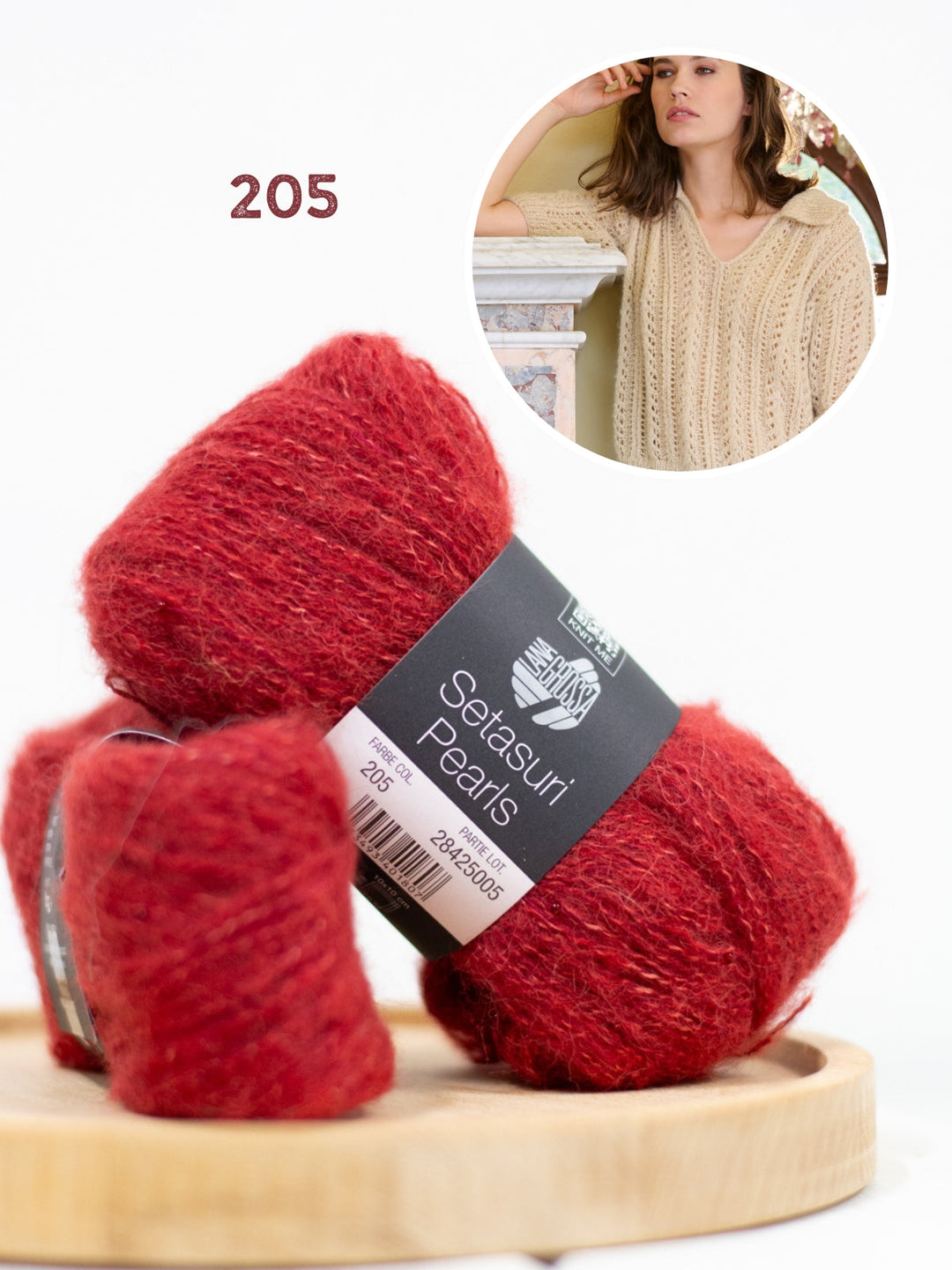 Strickpaket Setasuri Pearls Poloshirt