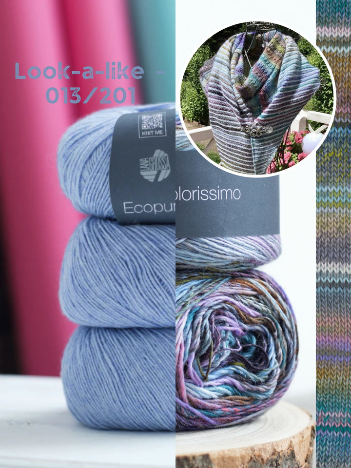 Strickpaket Lizas Tuch Orange Night – Colorissimo & Ecopuno