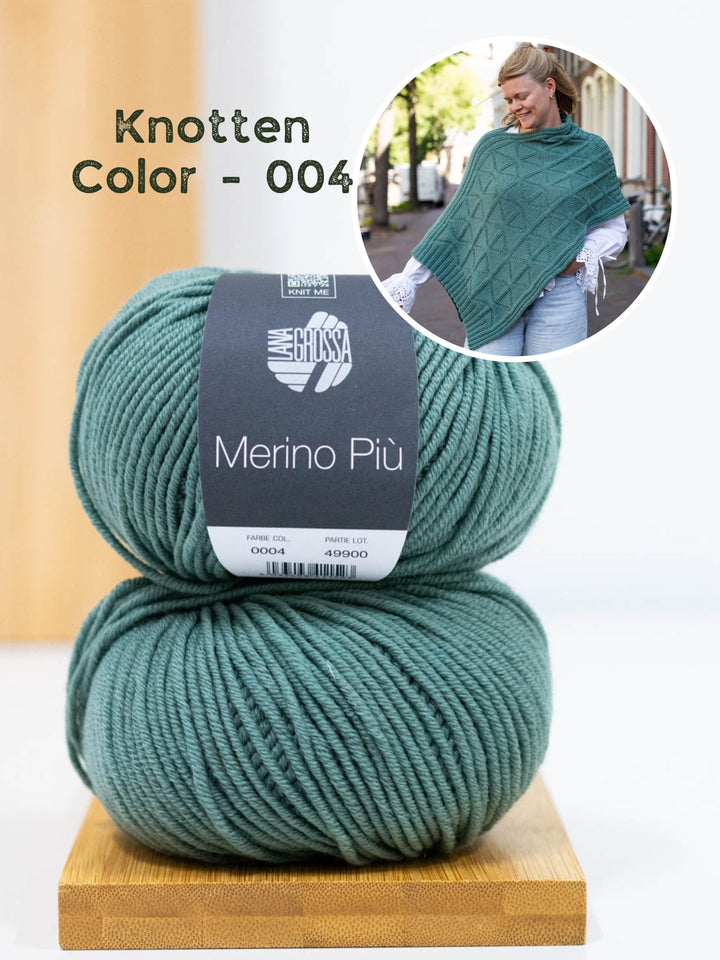Strickpaket Più Poncho - Knotten Design