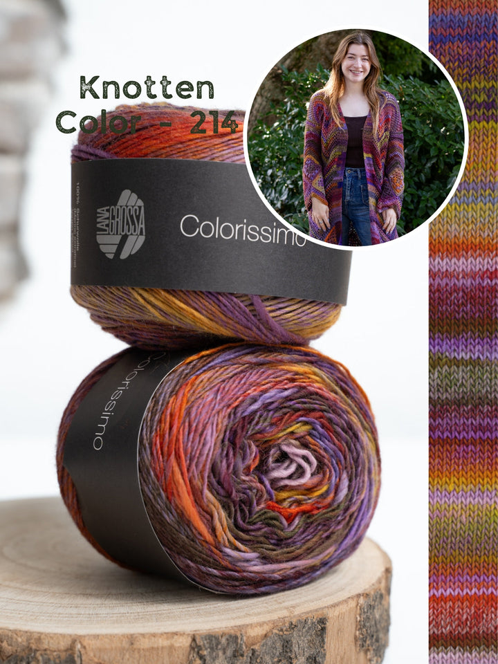 Häkelpaket Festive Granny Cardigan - Knotten Design