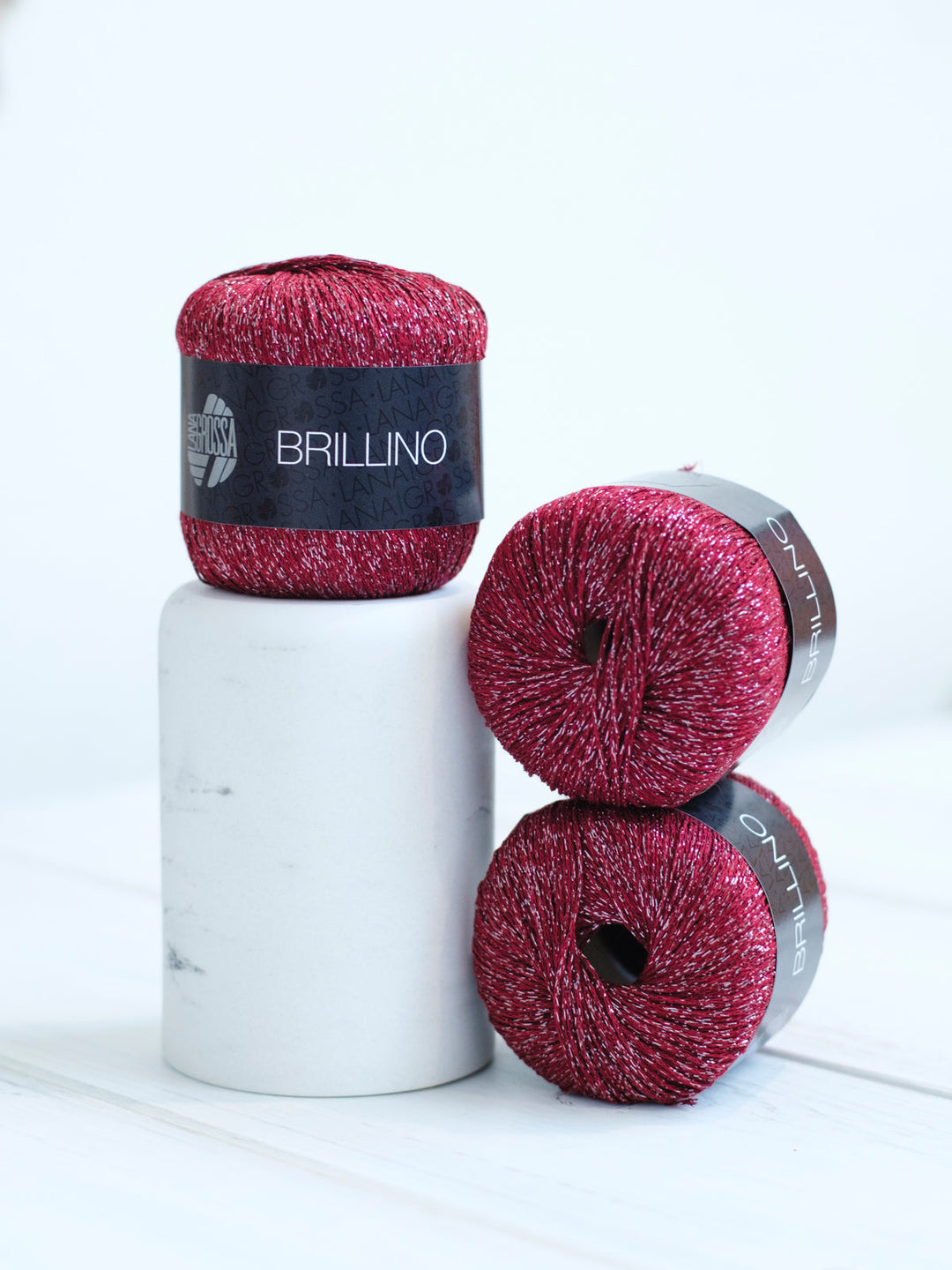 Brillino 023 Weinrot/Silber