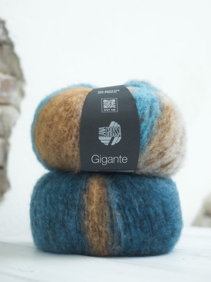 Gigante 009 Türkis / Grau- / Dunkelpetrol / Camel / Beige