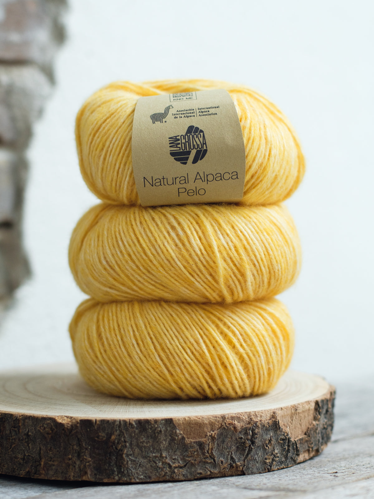 Natural Alpaca Pelo 028 Dottergelb meliert
