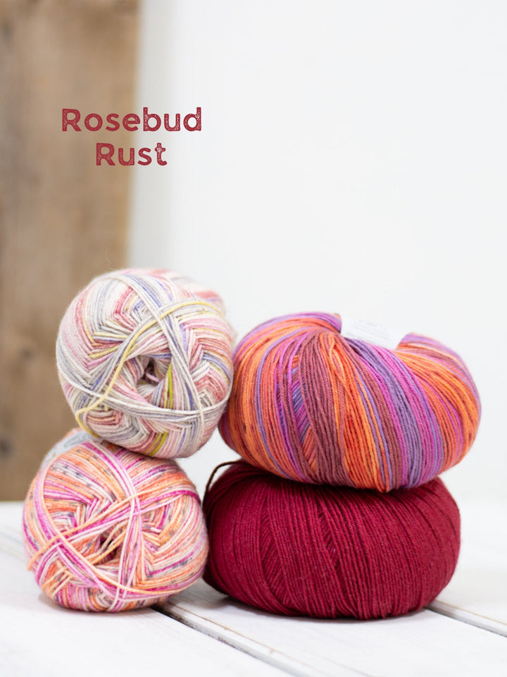 Frühlingsmix Sockenwolle – 4 Knäuel im Set