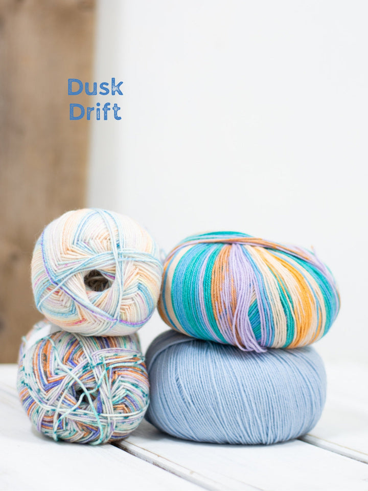 Frühlingsmix Sockenwolle – 4 Knäuel im Set