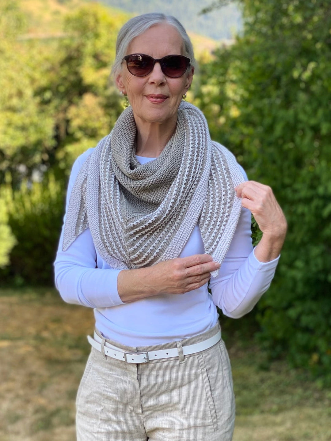 Strickpaket Lizas Tuch Pearly Lines - Summer Cashmere