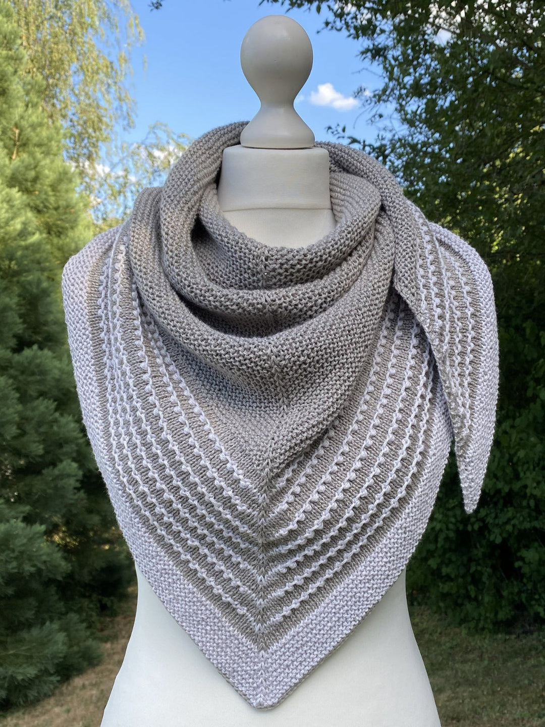 Strickpaket Lizas Tuch Pearly Lines - Summer Cashmere