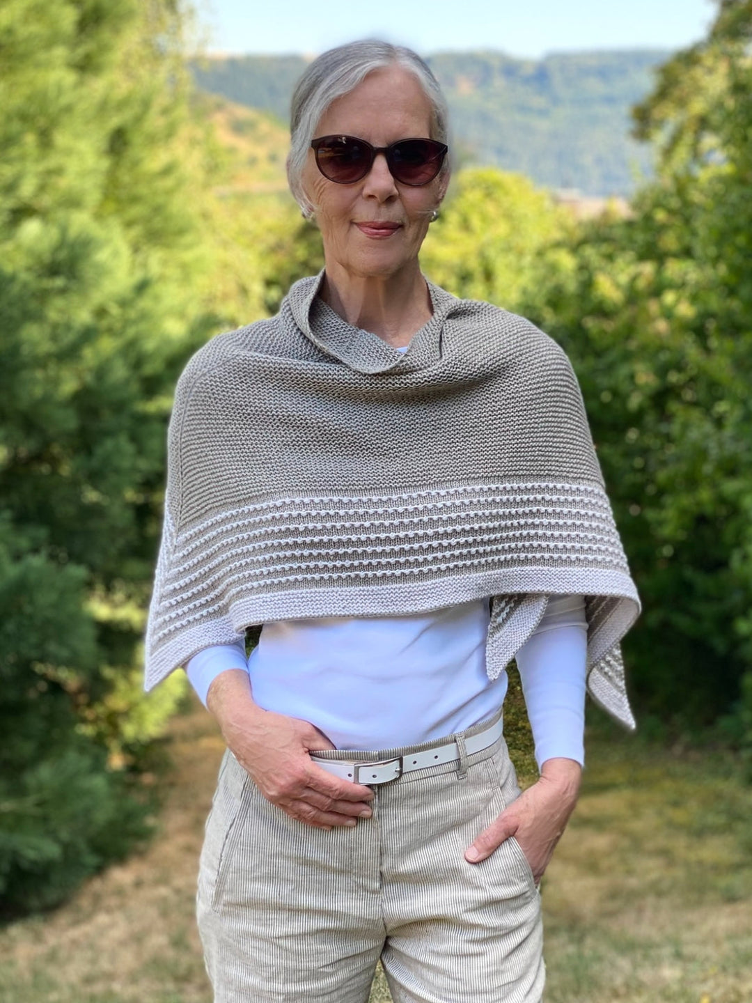 Strickpaket Lizas Tuch Pearly Lines - Summer Cashmere
