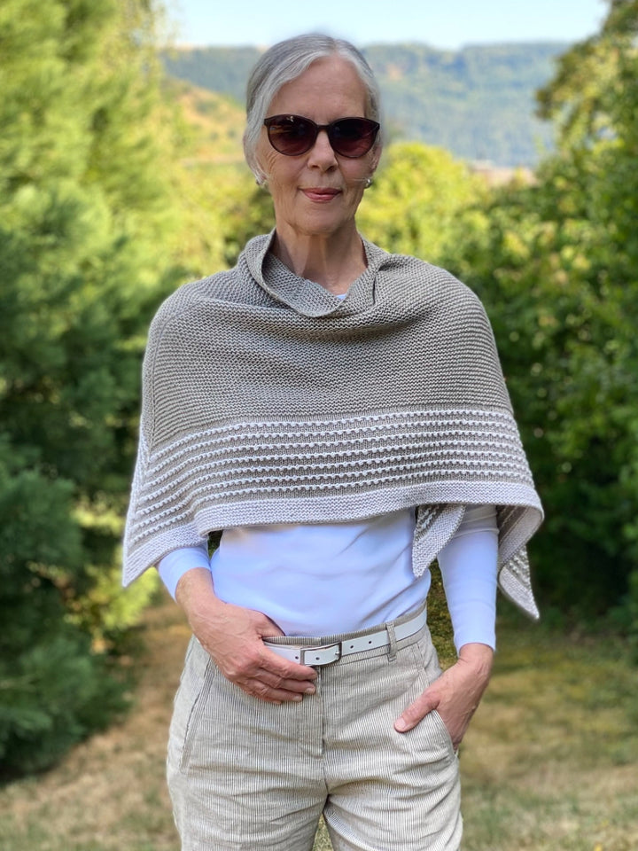 Strickpaket Lizas Tuch Pearly Lines - Summer Cashmere