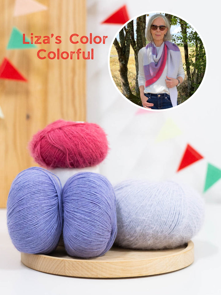 Strickpaket Tuch Polka Dots - Lizas Laden