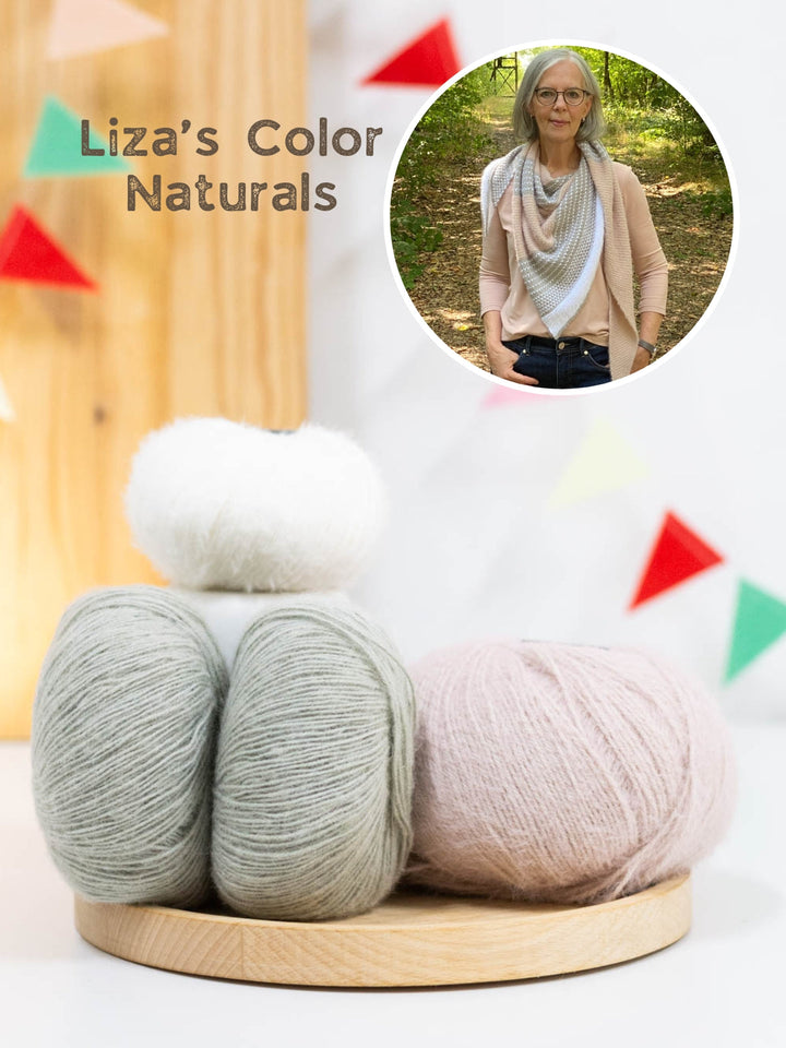 Strickpaket Tuch Polka Dots - Lizas Laden