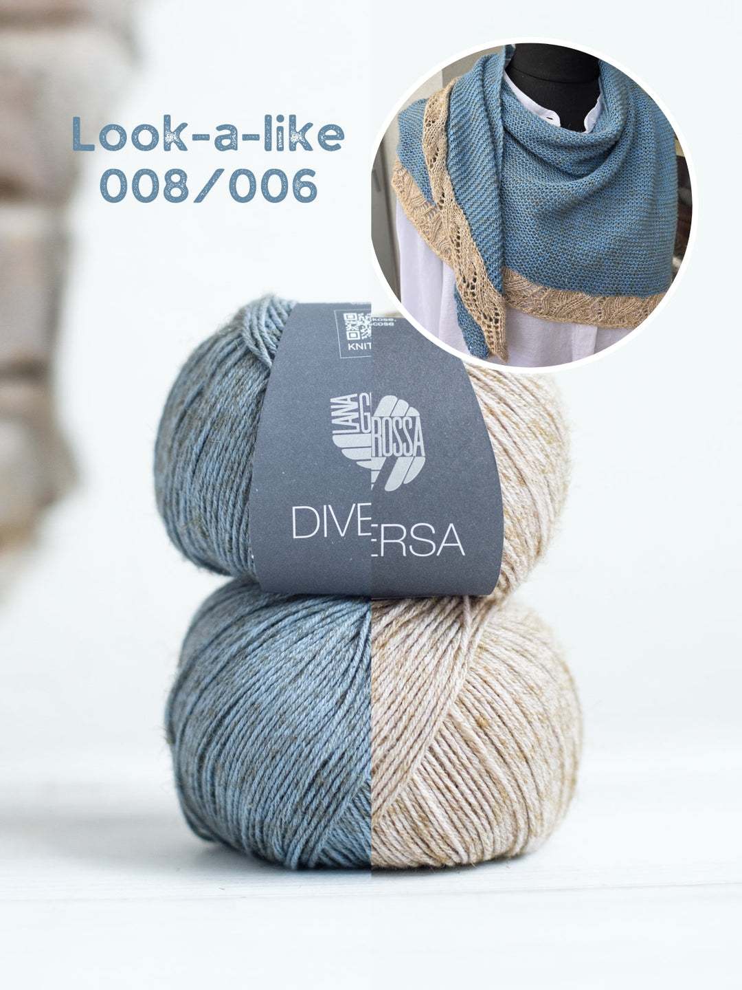 Strickpaket Lizas Tuch Tender Vine - Diversa