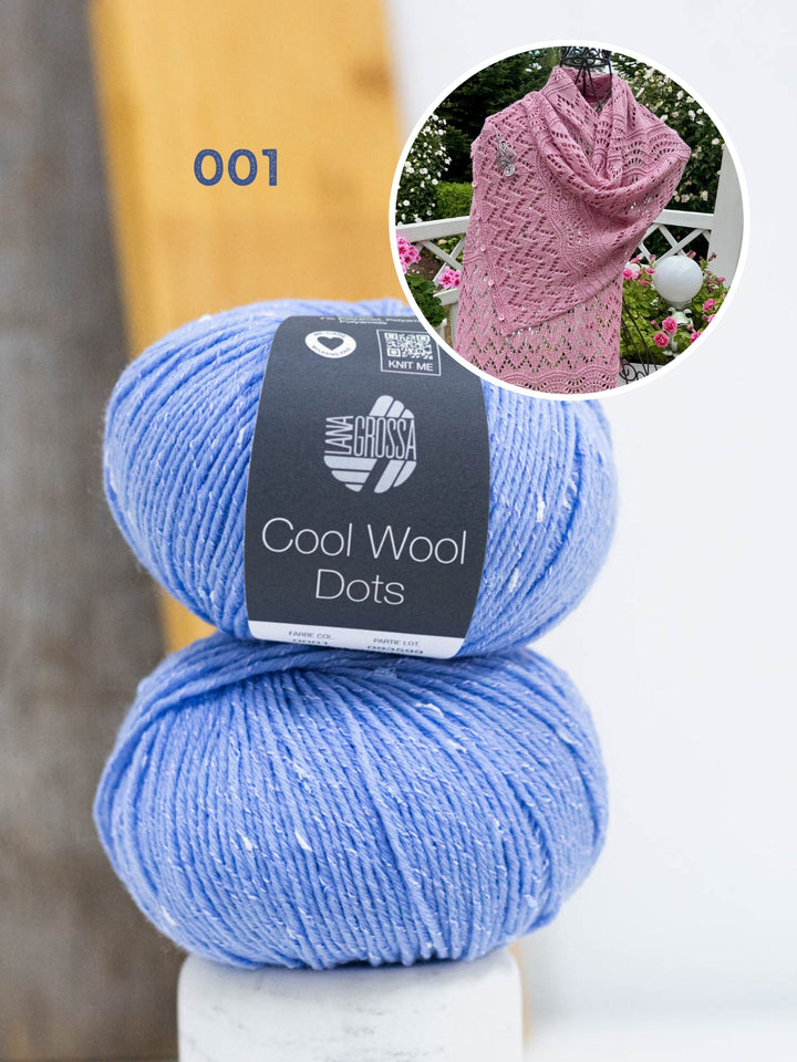 Strickpaket Lizas Tuch End of Summer - Cool Wool Dots