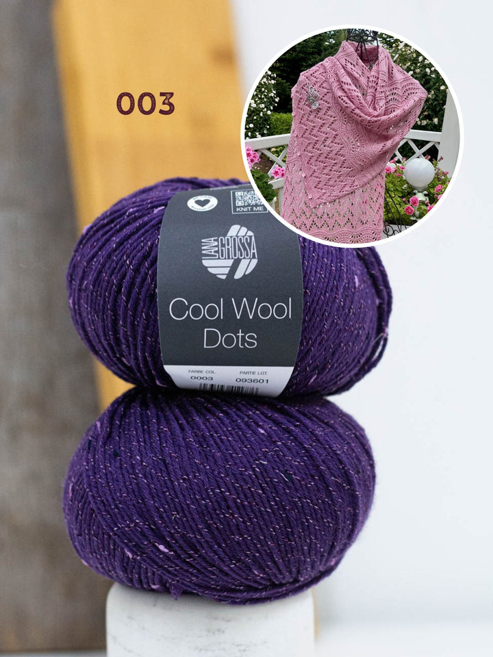 Strickpaket Lizas Tuch End of Summer - Cool Wool Dots