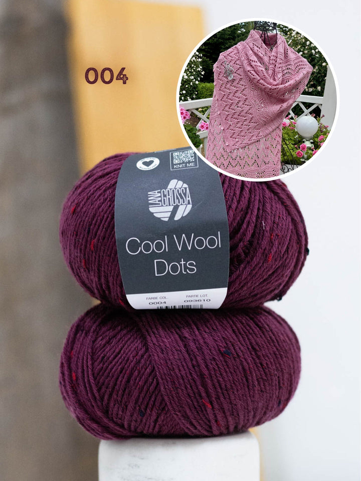 Strickpaket Lizas Tuch End of Summer - Cool Wool Dots
