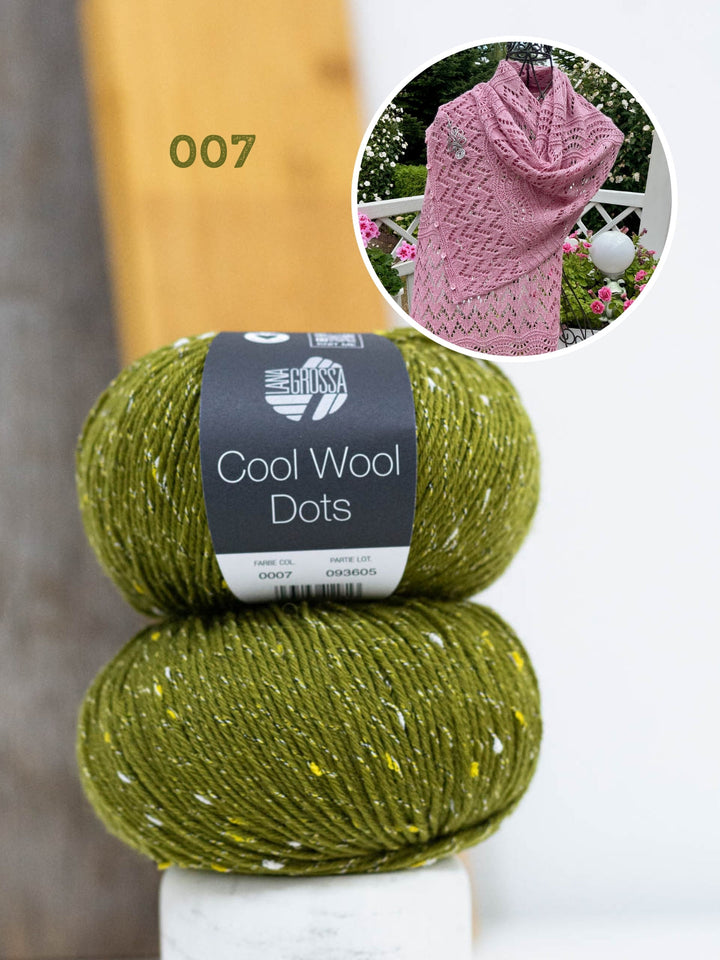 Strickpaket Lizas Tuch End of Summer - Cool Wool Dots