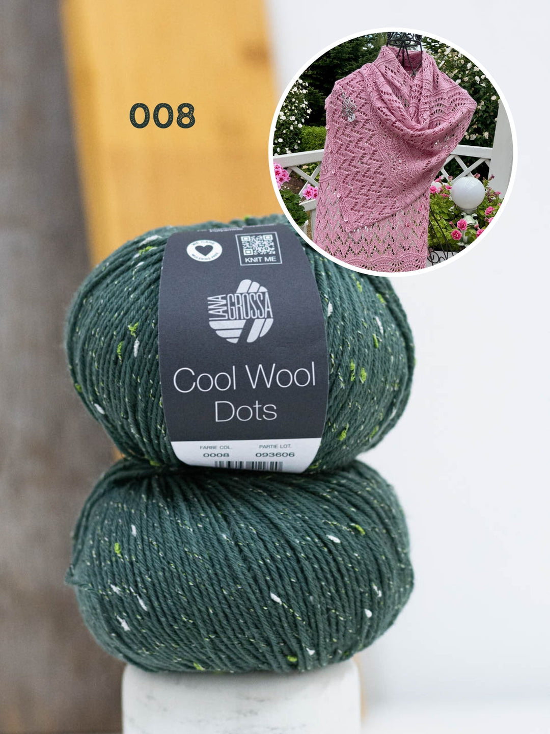 Strickpaket Lizas Tuch End of Summer - Cool Wool Dots