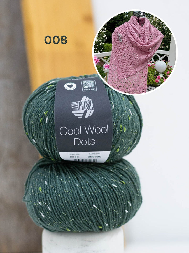 Strickpaket Lizas Tuch End of Summer - Cool Wool Dots