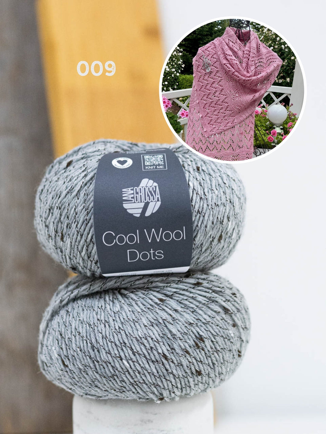 Strickpaket Lizas Tuch End of Summer - Cool Wool Dots