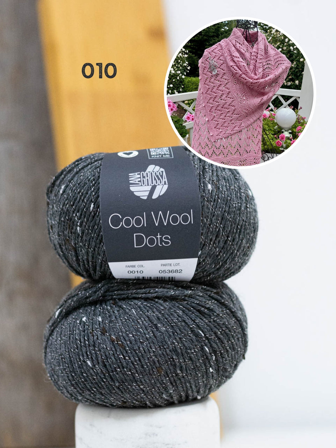 Strickpaket Lizas Tuch End of Summer - Cool Wool Dots