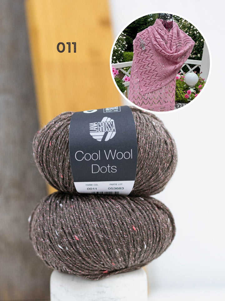 Strickpaket Lizas Tuch End of Summer - Cool Wool Dots