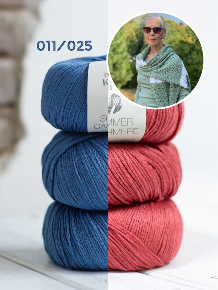 Strickpaket Lizas Tuch End of Summer - Summer Cashmere