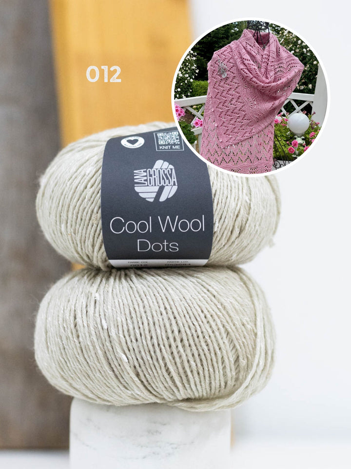 Strickpaket Lizas Tuch End of Summer - Cool Wool Dots