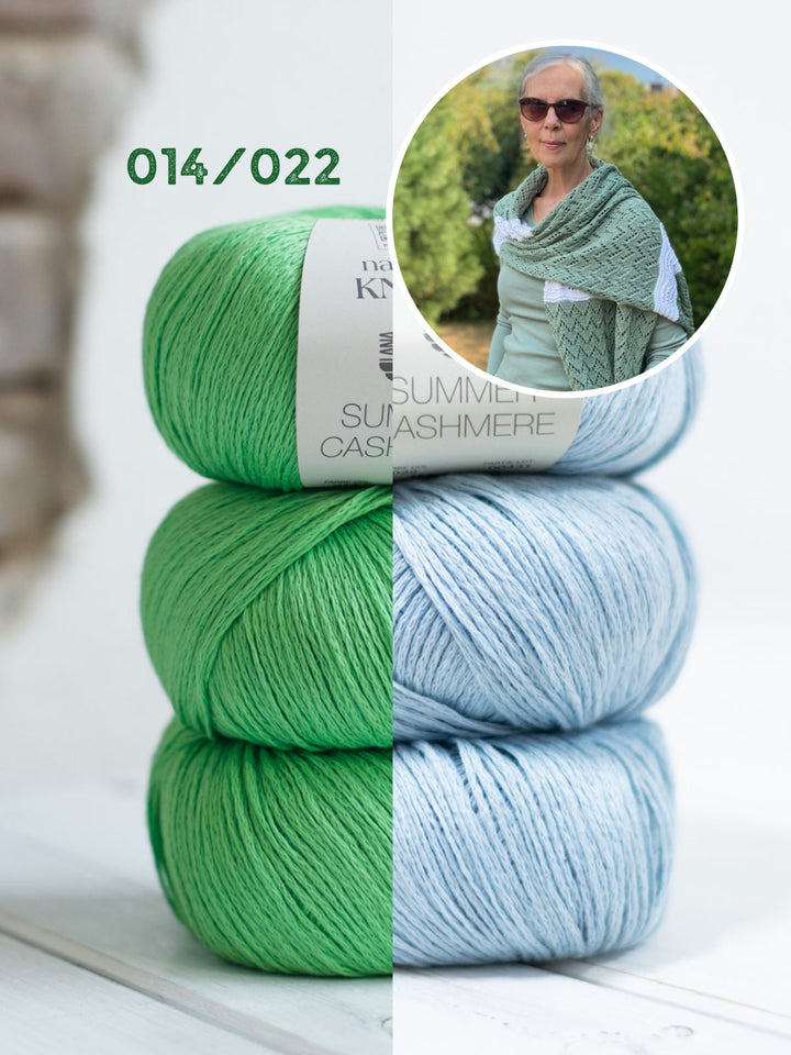 Strickpaket Lizas Tuch End of Summer - Summer Cashmere