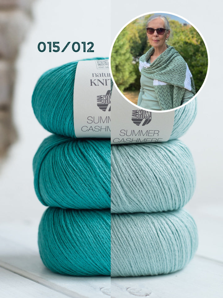 Strickpaket Lizas Tuch End of Summer - Summer Cashmere