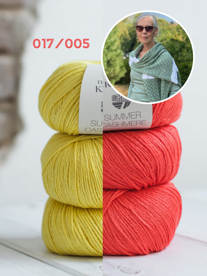 Strickpaket Lizas Tuch End of Summer - Summer Cashmere