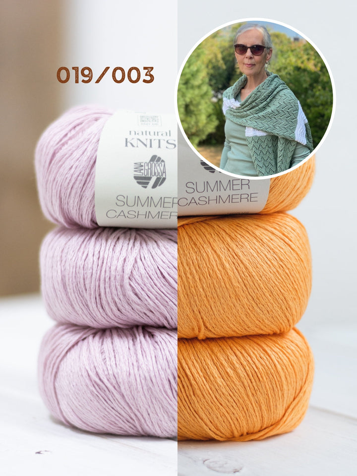 Strickpaket Lizas Tuch End of Summer - Summer Cashmere